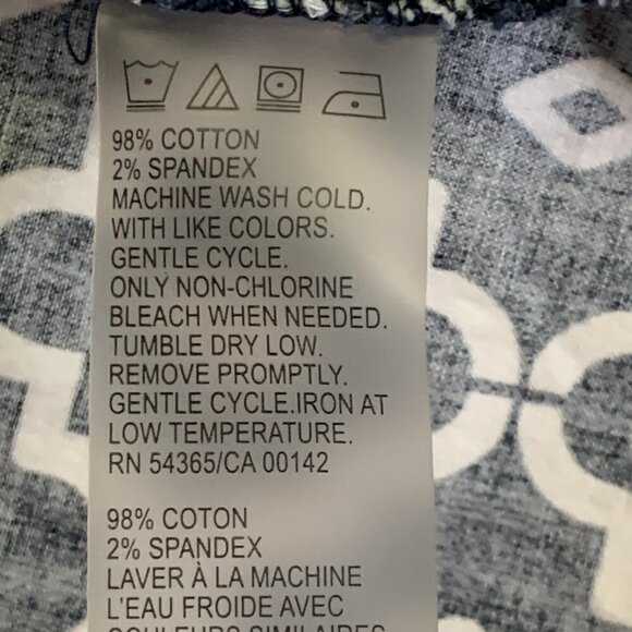 Allison Daley Women's Button Front Shirt Contrast Trim Sz 8 #3D - Picture 8 of 8